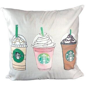 Frappuccino Throw Pillowcase Vanilla Home Decor Sham Accent Pillow Cushion Cover